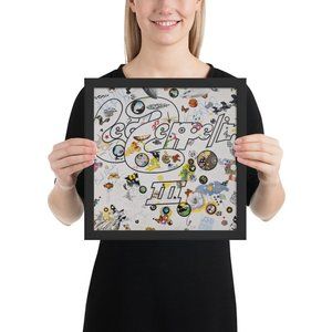 Led Zeppelin framed signed "Led Zeppelin III" album REPRINT